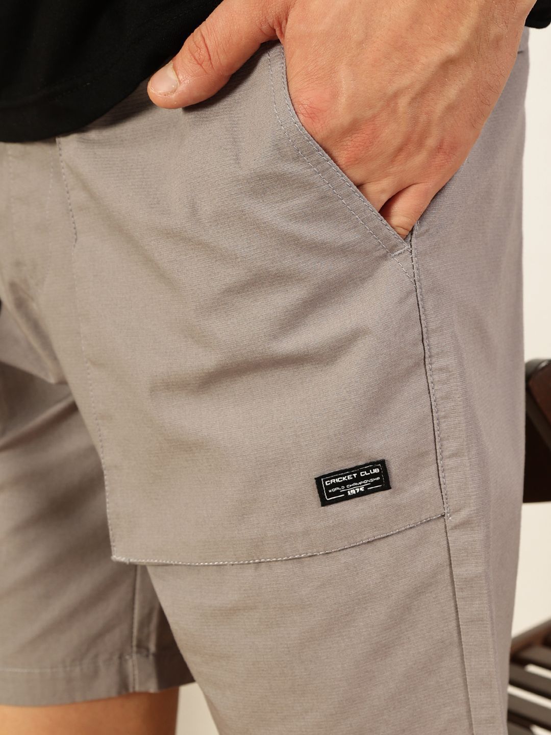 Thomas Scott Men Solid Regular Fit Mid-Rise Shorts