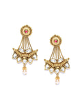 Anting-anting Jatuh Kontemporari Anouk Saduran Emas Kundan