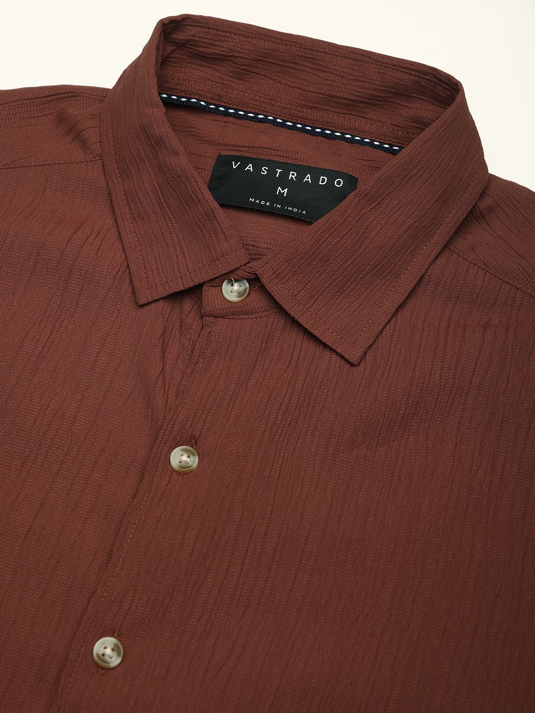 VASTRADO Men Classic Slim Fit Opaque Casual Shirt