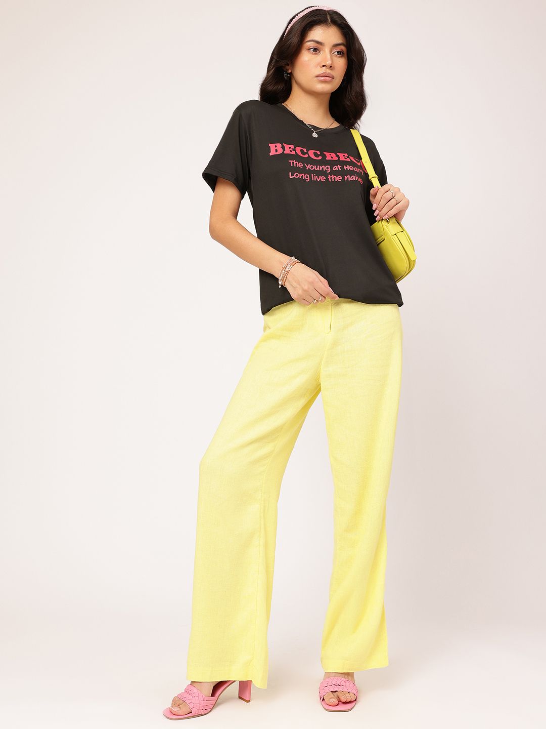 DressBerry Typography Printed Round Neck T-shirt