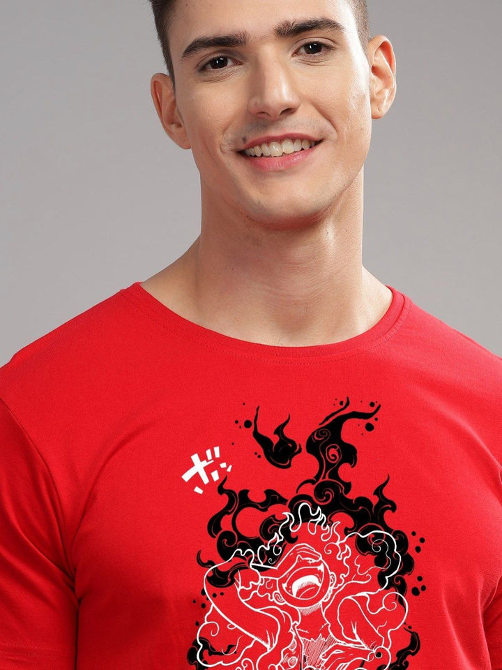 ADRO Men Typography Printed Applique T-shirt