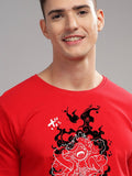 ADRO Men Typography Printed Applique T-shirt