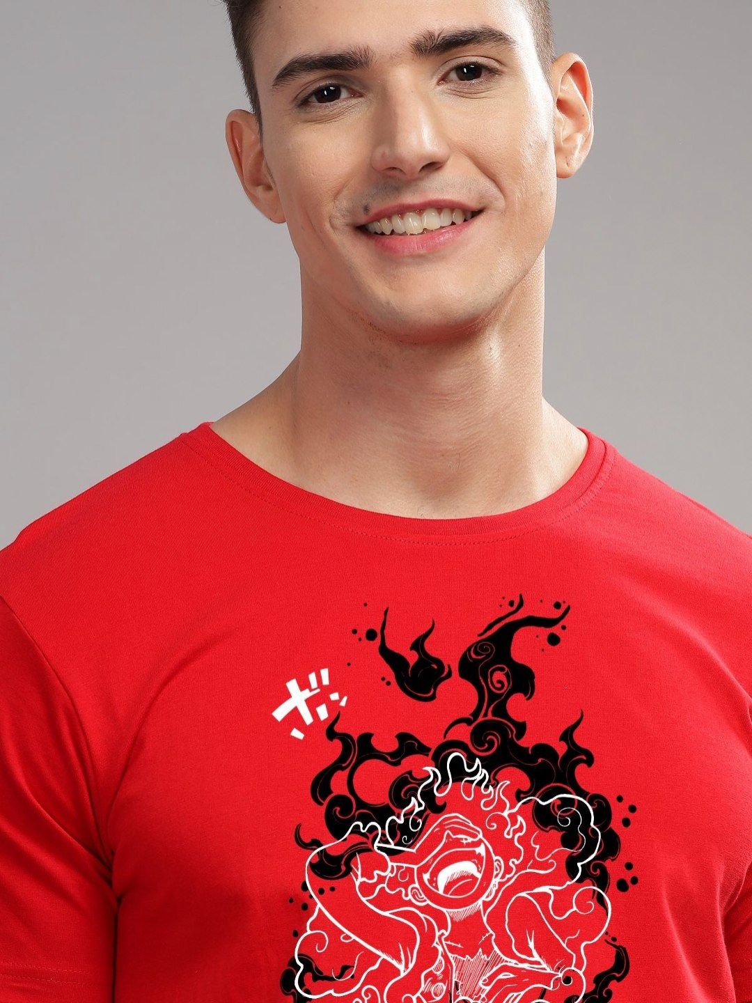 ADRO Men Typography Printed Applique T-shirt