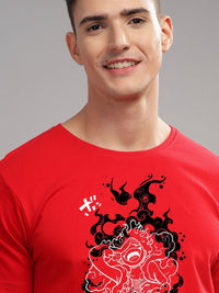 ADRO Men Typography Printed Applique T-shirt