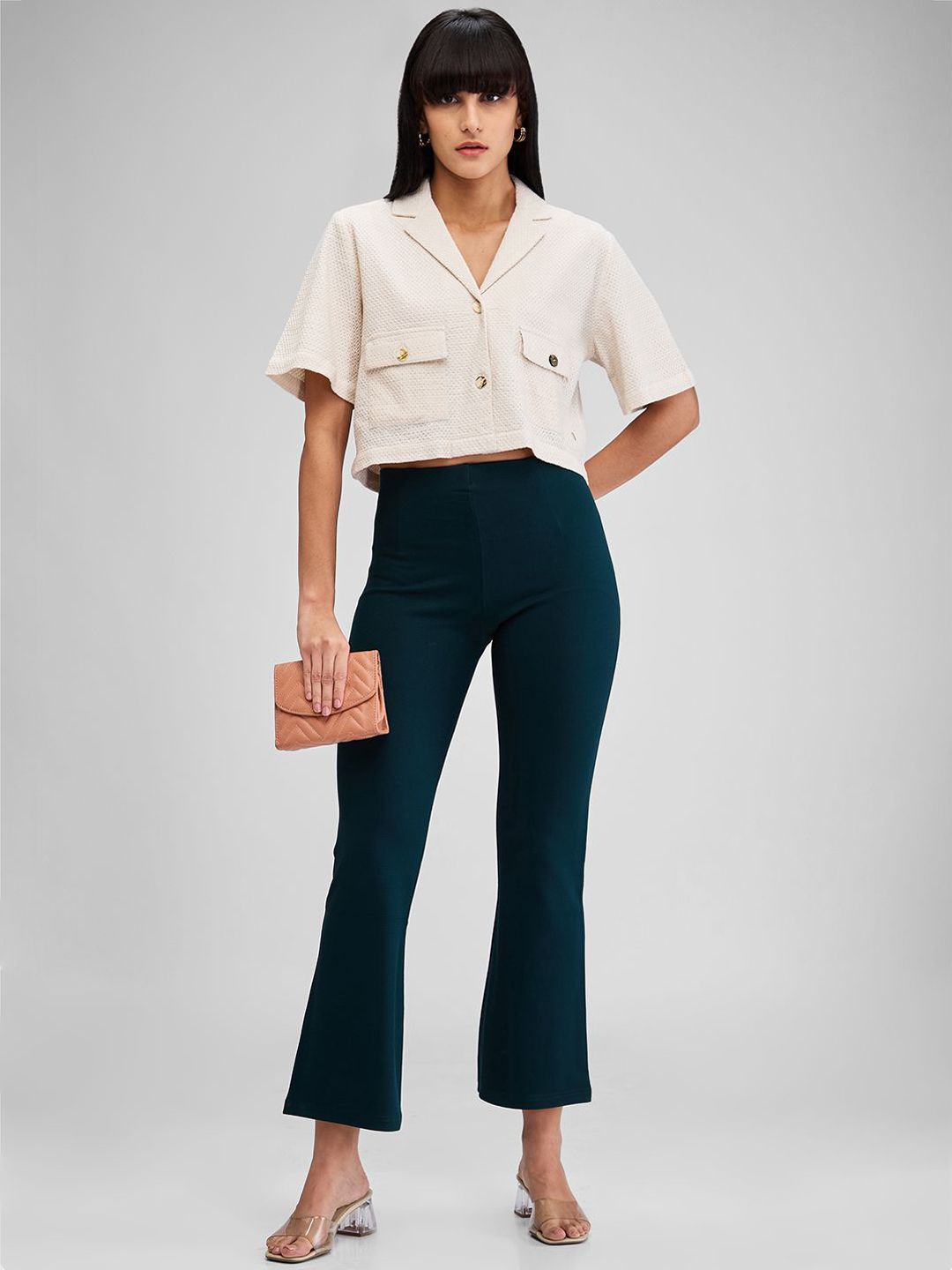 SPYKAR Women High Rise Bootcut Trousers