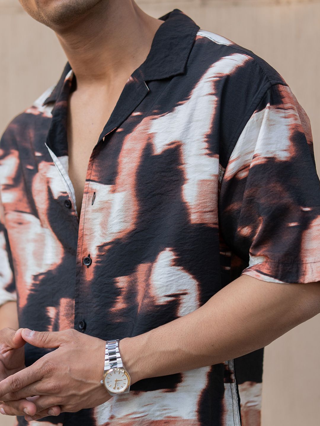 Powerlook Men Opaque Printed Casual Shirt