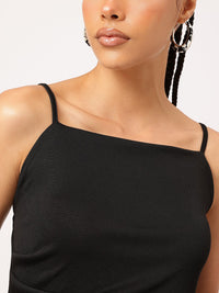 DressBerry Slit-Detail Sheath Midi Dress