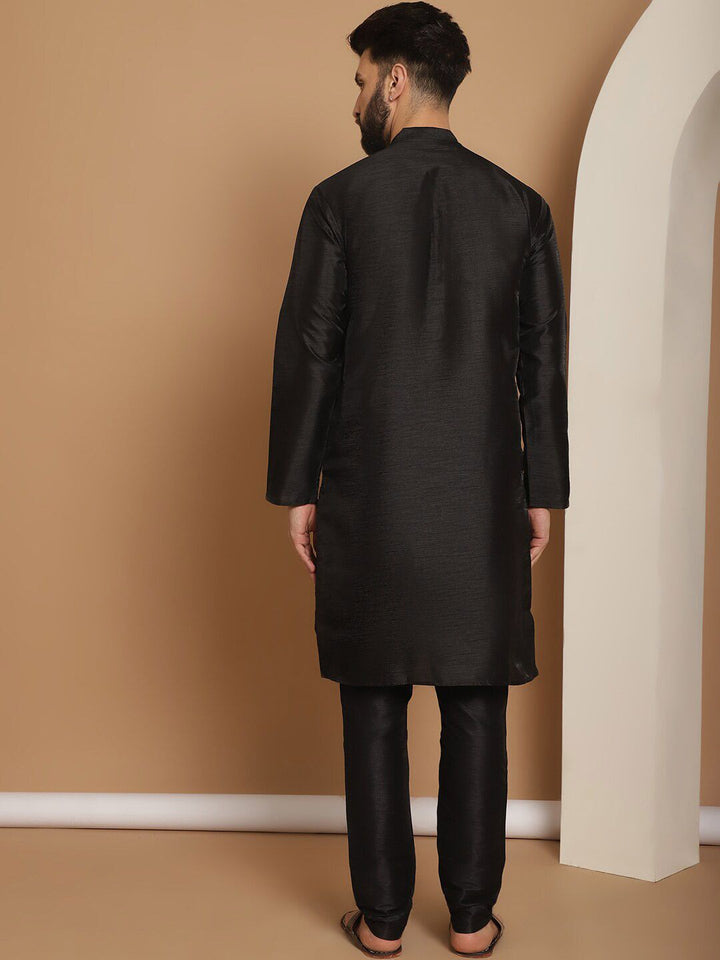 Anouk Mandarin Collar Straight Kurta with Churidar