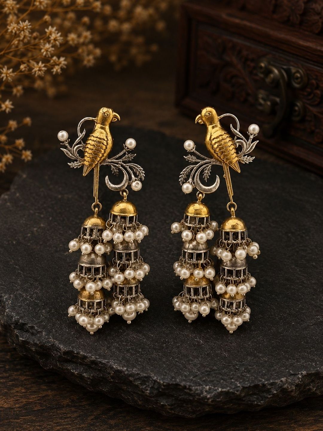 PANASH Animal Shaped Jhumkas Earrings