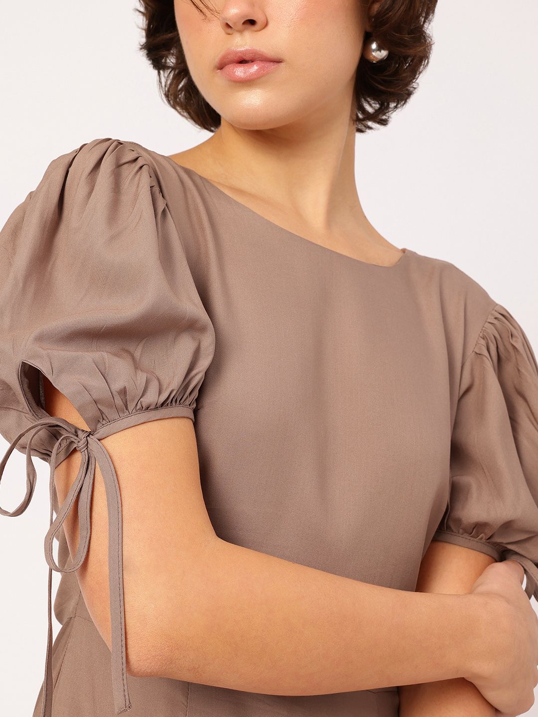 DressBerry Tie-Up Detail Mini Dress