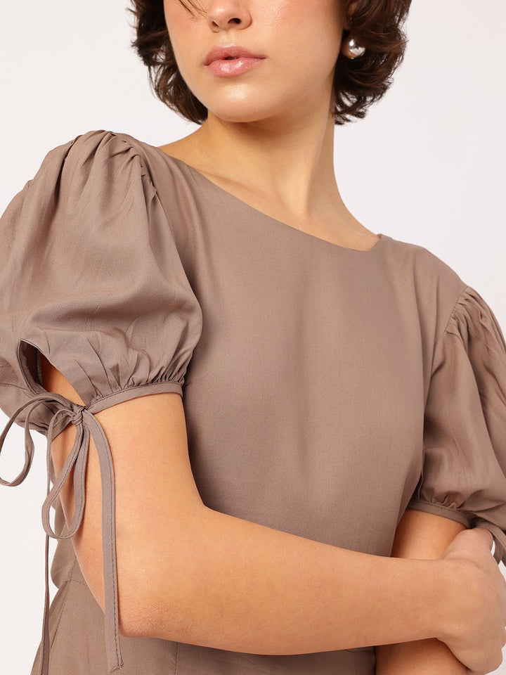 DressBerry Tie-Up Detail Mini Dress