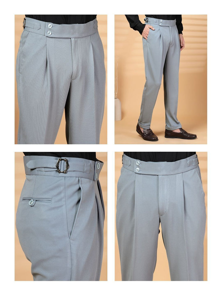 Moda Rapido Men Easy Wash Pleated Trousers