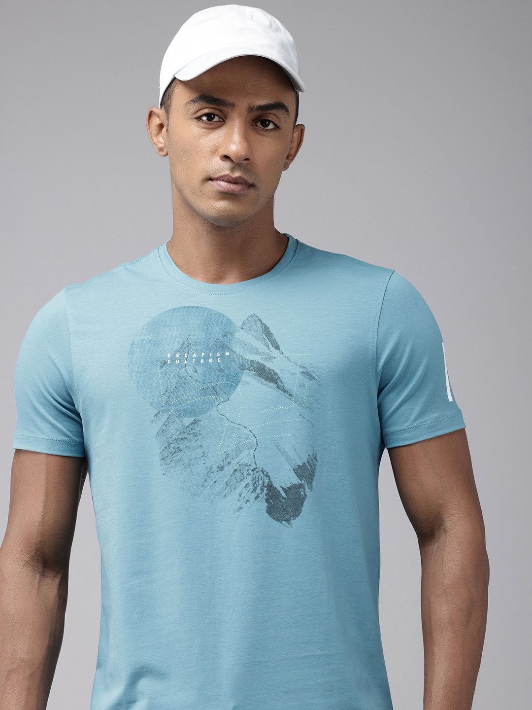 SPYKAR Printed Slim Fit T-shirt