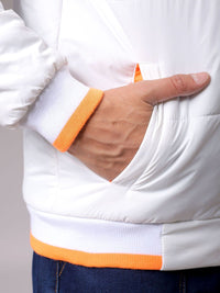 The Indian Garage Co Men Colourblock Slim Fit Puffer Jacket