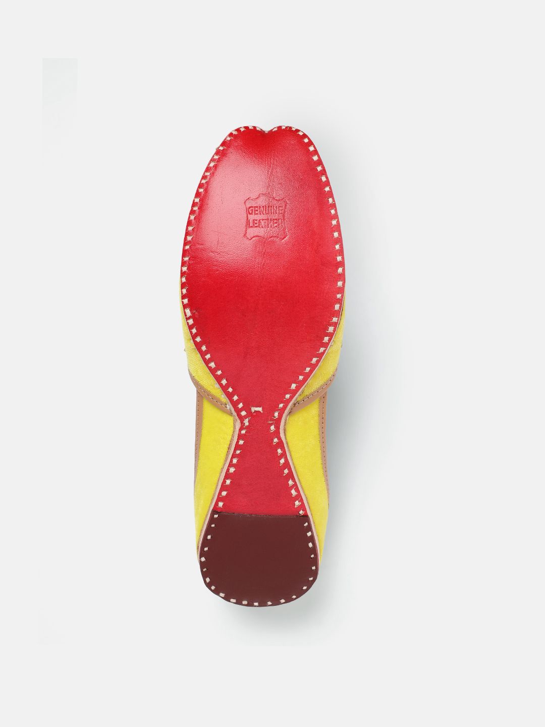 House of Pataudi Leather Sequined Embellished Mojaris