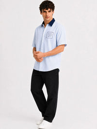 Baju Kasual Berjalur Santai ADRO Lelaki