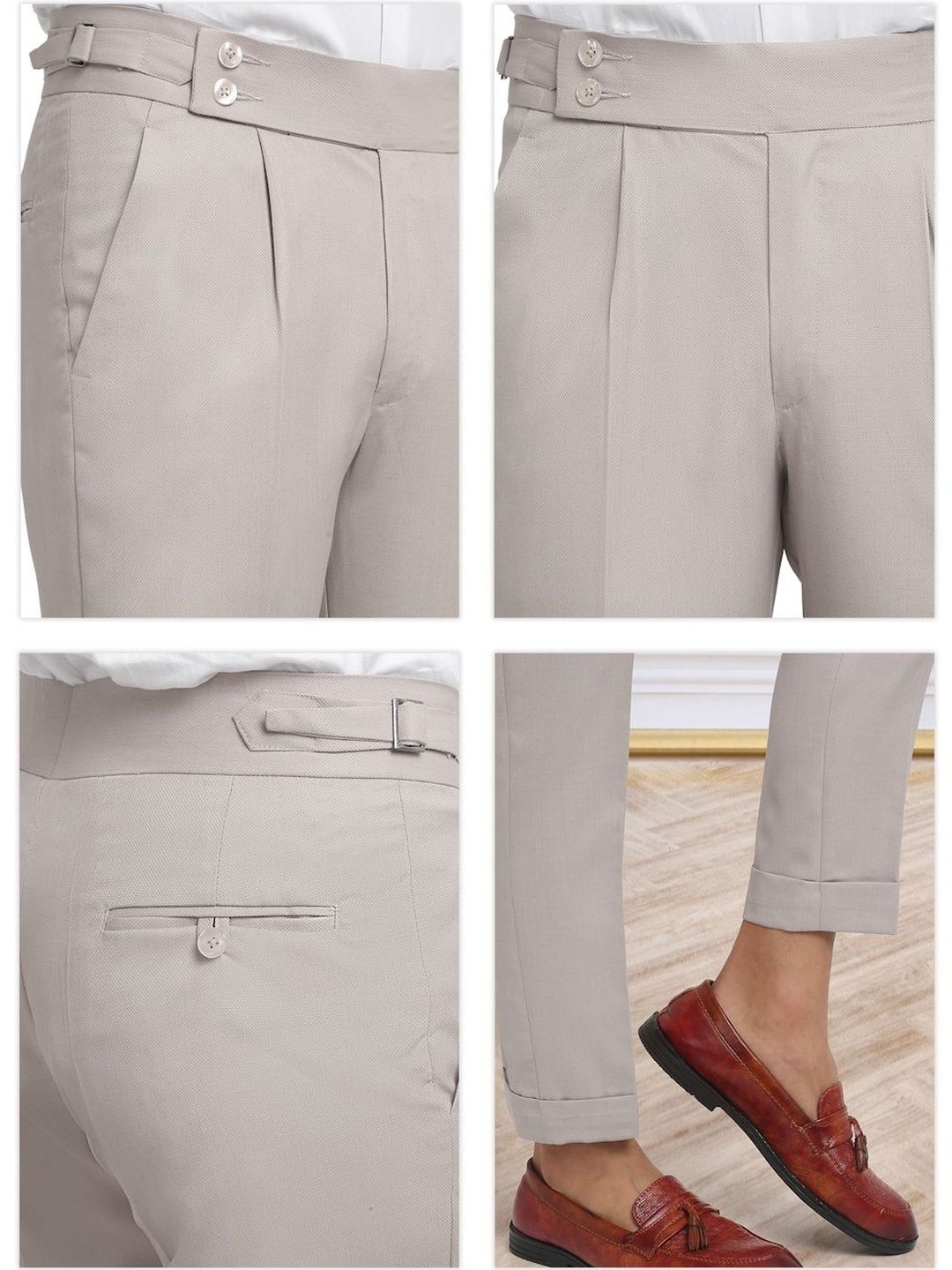 Moda Rapido Men Slim Fit High-Rise Easy Wash Trousers