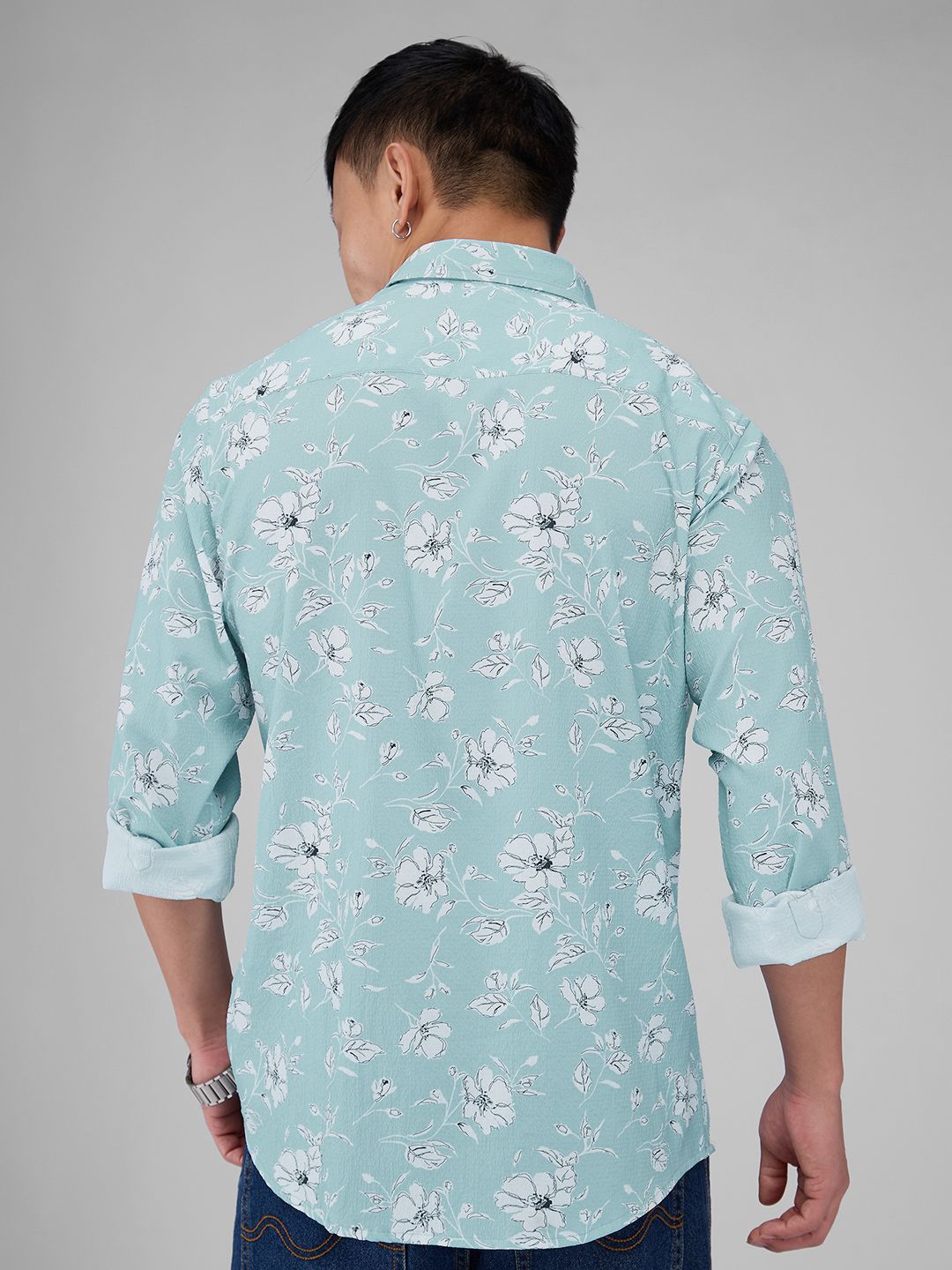 VASTRADO Men Classic Floral Printed Oversized Casual Shirt