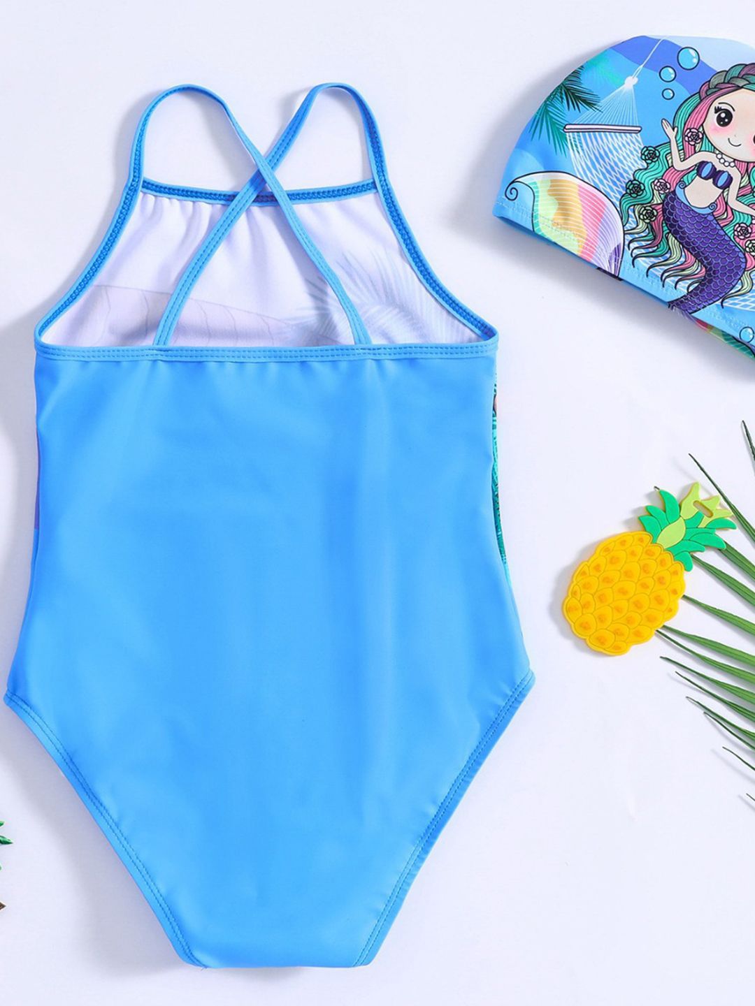YK Girls Printed Swimwear Bodysuit
