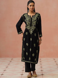 House of Chikankari Women Ethnic Motifs Embroidered Thread Work Kurta