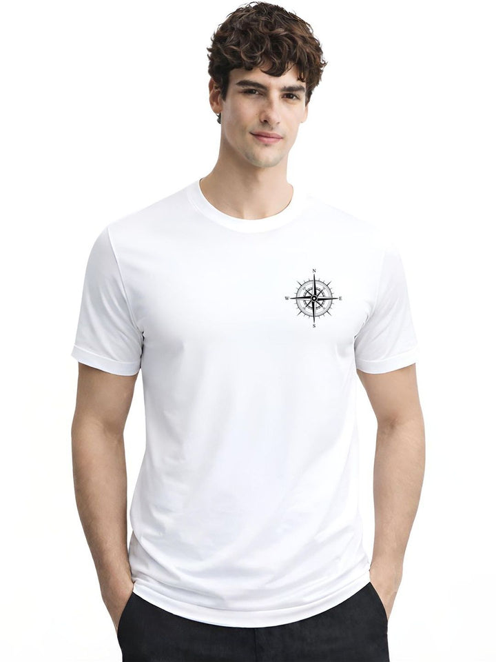 ADRO Men Grapic Printed Round Neck Cotton T-shirt