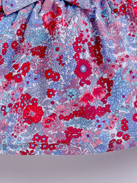 Moms Love Infant Girls Floral Pure Cotton Dress with Bow Detail