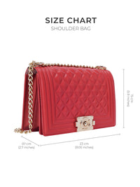 Lino Perros Quilted Structured Shoulder Bag