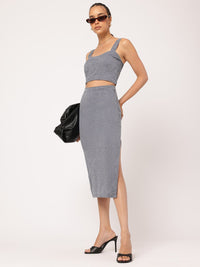 DressBerry Formal Fever High Waist Midi Pencil Skirt