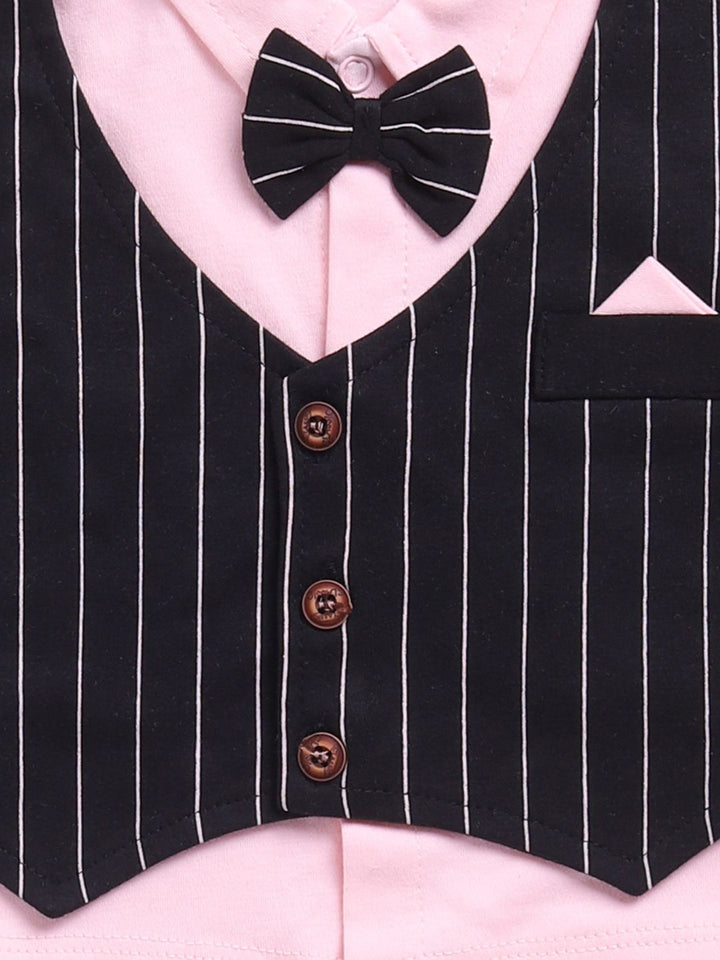 Moms Love Infant Boys Striped Cotton Shirt & Joggers