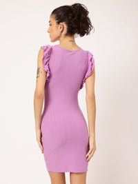 DressBerry Ribbed Bodycon Mini Dress
