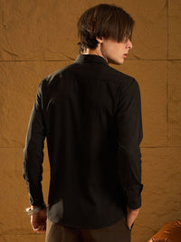DENNISON Men Smart Spread Collar Solid Party Shirt