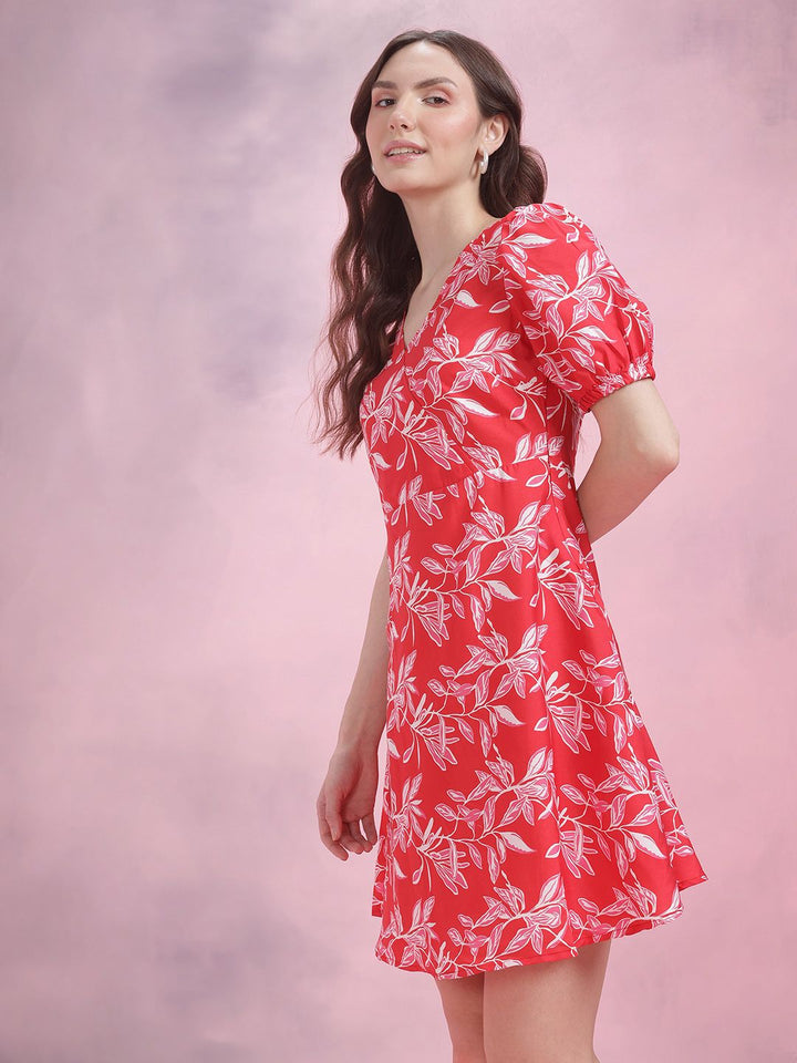 DressBerry Floral Printed A-Line Dress