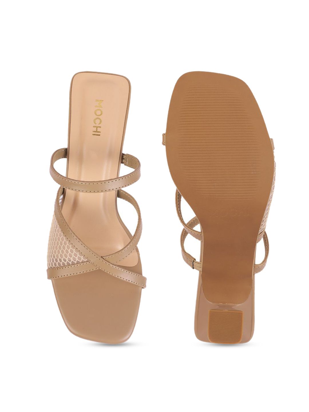 Mochi Embellished Block Mules