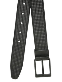 Teakwood Leathers Men Textured Leather Reversible Formal Belt