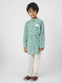 Nauti Nati Boys Cotton Printed Kurta Set