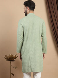 Anouk Mandarin Collar Lengan Panjang Cotton Kurta