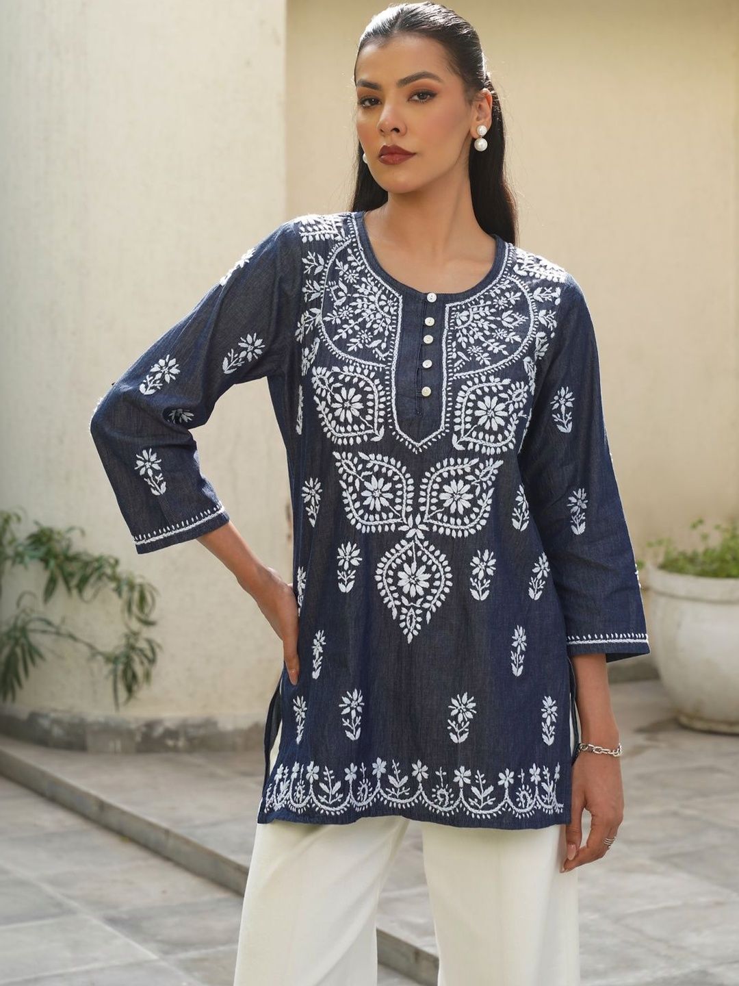 Rumah Wanita Chikankari Kurta Chikankari