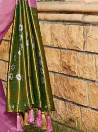 Saree mall Woven Design Zari Ethnic Motifs Kanjeevaram Sarees