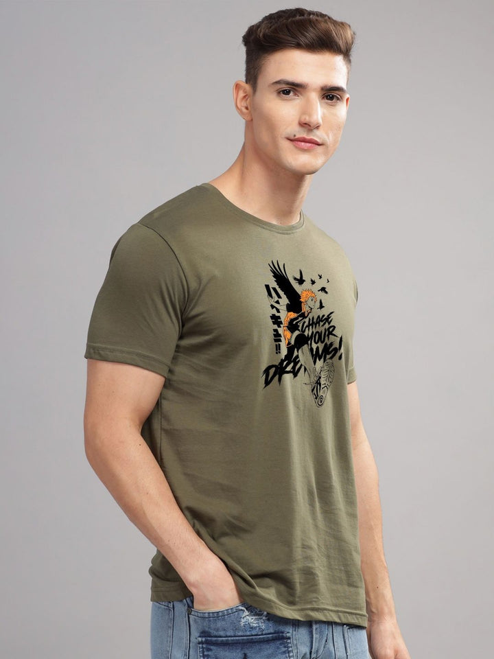ADRO Men Typography Printed T-shirt