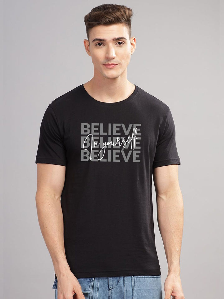 ADRO Men Pack Of 3 Printed Round Neck Slim Fit Cotton T-shirt