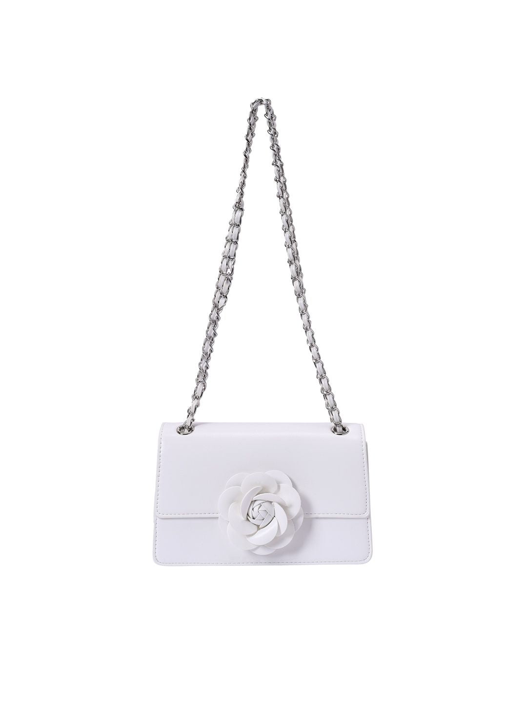Lino Perros Shoulder Bag with Floral Detail