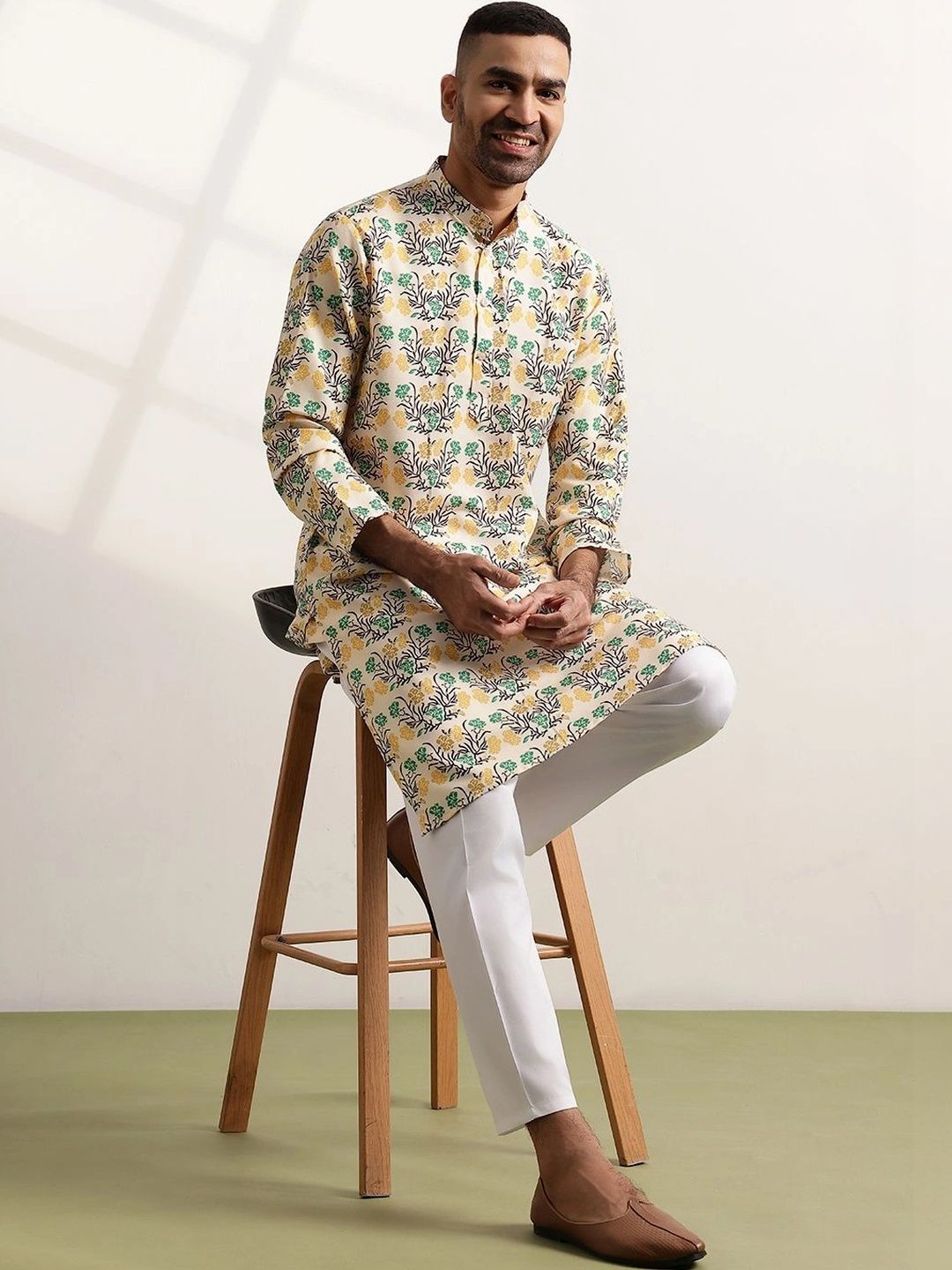 Anouk Men Floral Printed Floral Kurta