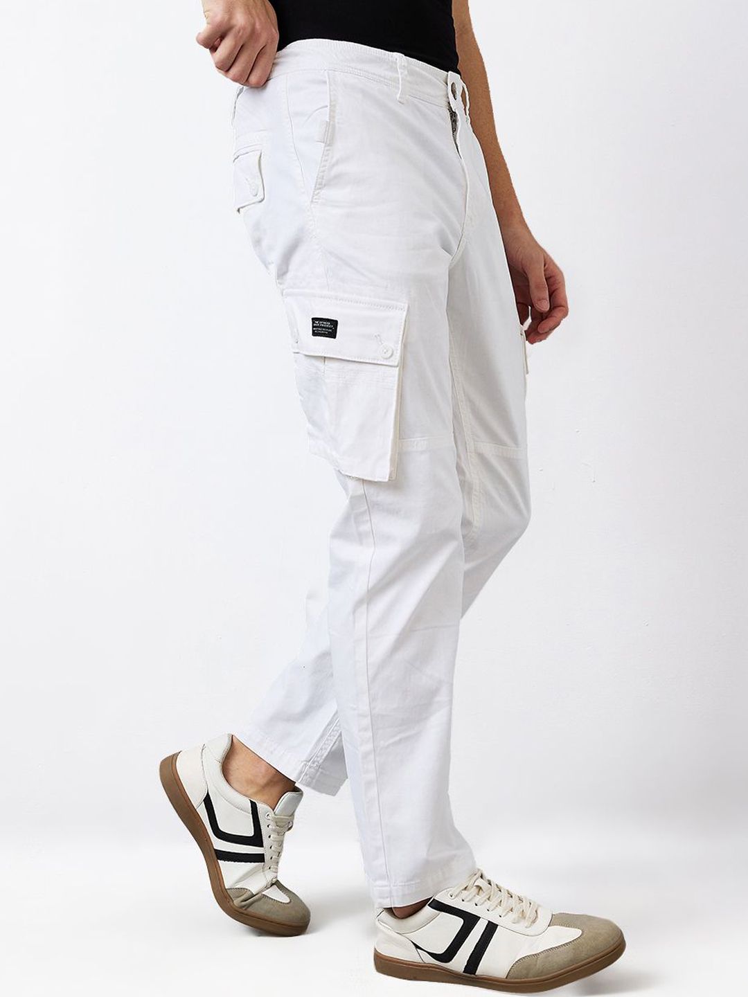 SPYKAR Men Straight Fit Cotton Cargos