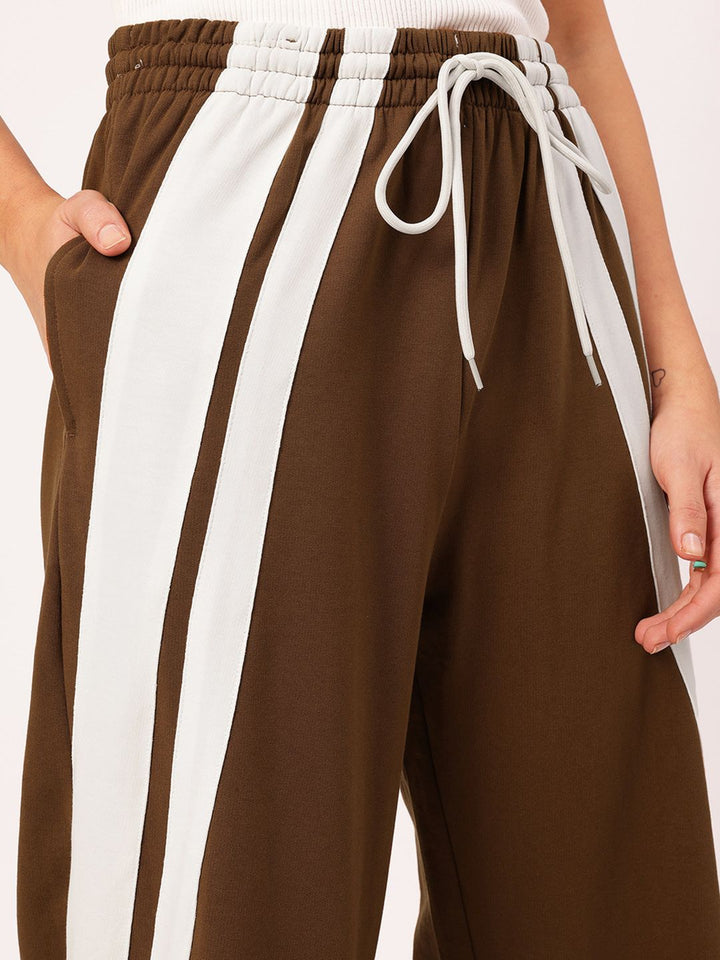 DressBerry Women Streetwear Chic Side Striped Track Pants