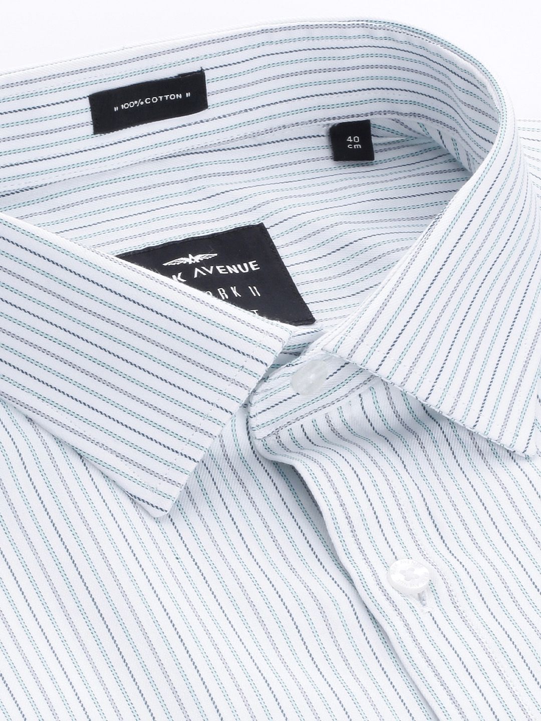 Park Avenue Slim Fit Pure Cotton Striped Formal Shirt