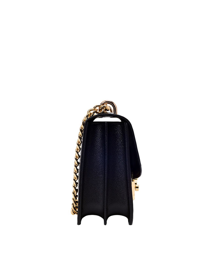 Lino Perros Croc Textured Structured Shoulder Bag