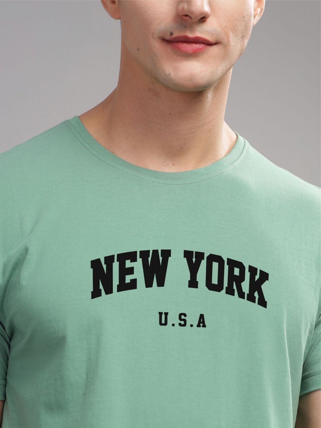 ADRO Men Typography Printed Raw Edge T-shirt