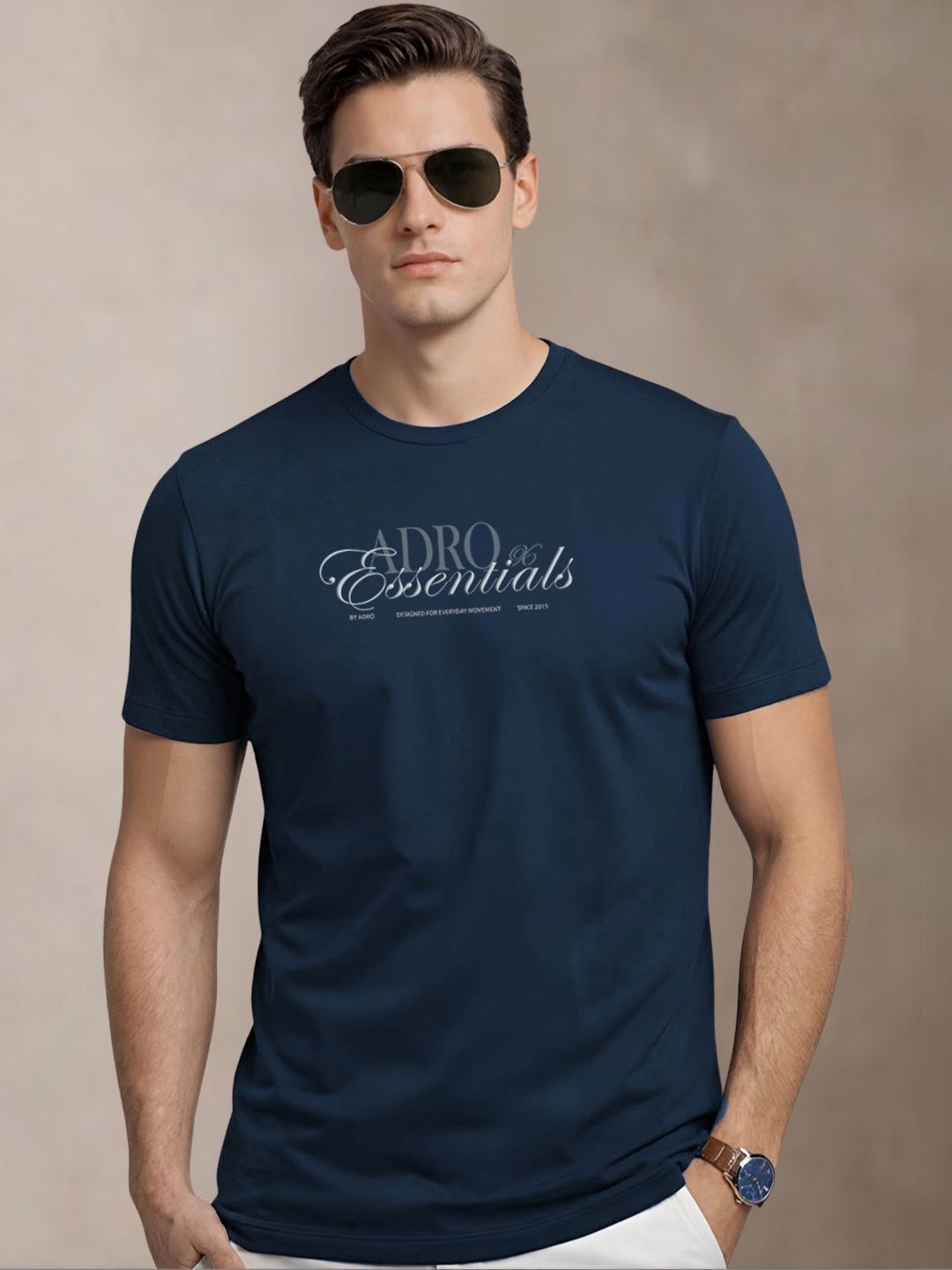 ADRO Men Typography 3 Printed T-shirt
