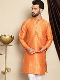 Anouk Woven Design Jacquard Silk Cotton Kurta Lurus