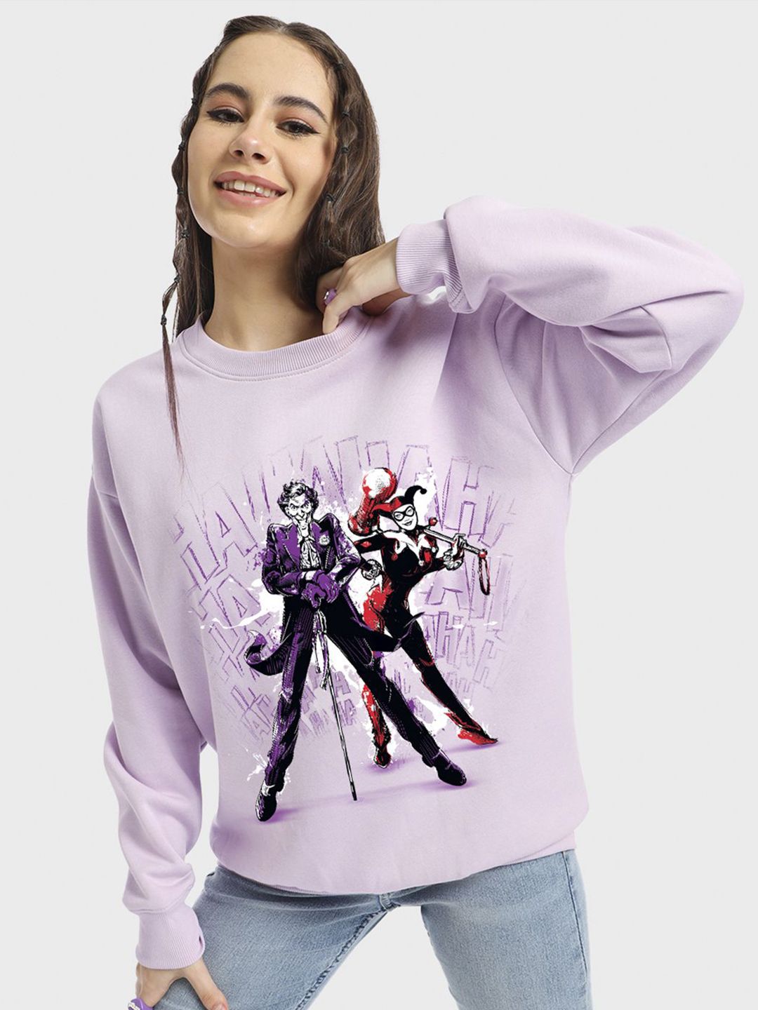 Bewakoof Women Printed Pullover Sweatshirt
